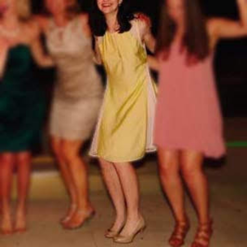 Yellow and lace nice dress